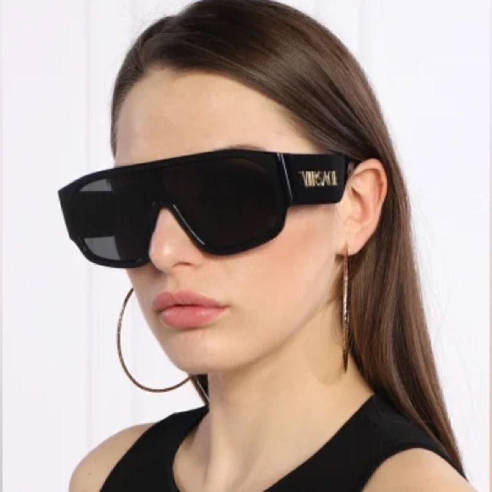 VERSACE Sunglasses VE4439 GB1/87 Black/Dark Grey Unisex NEW - Picture 14 of 14